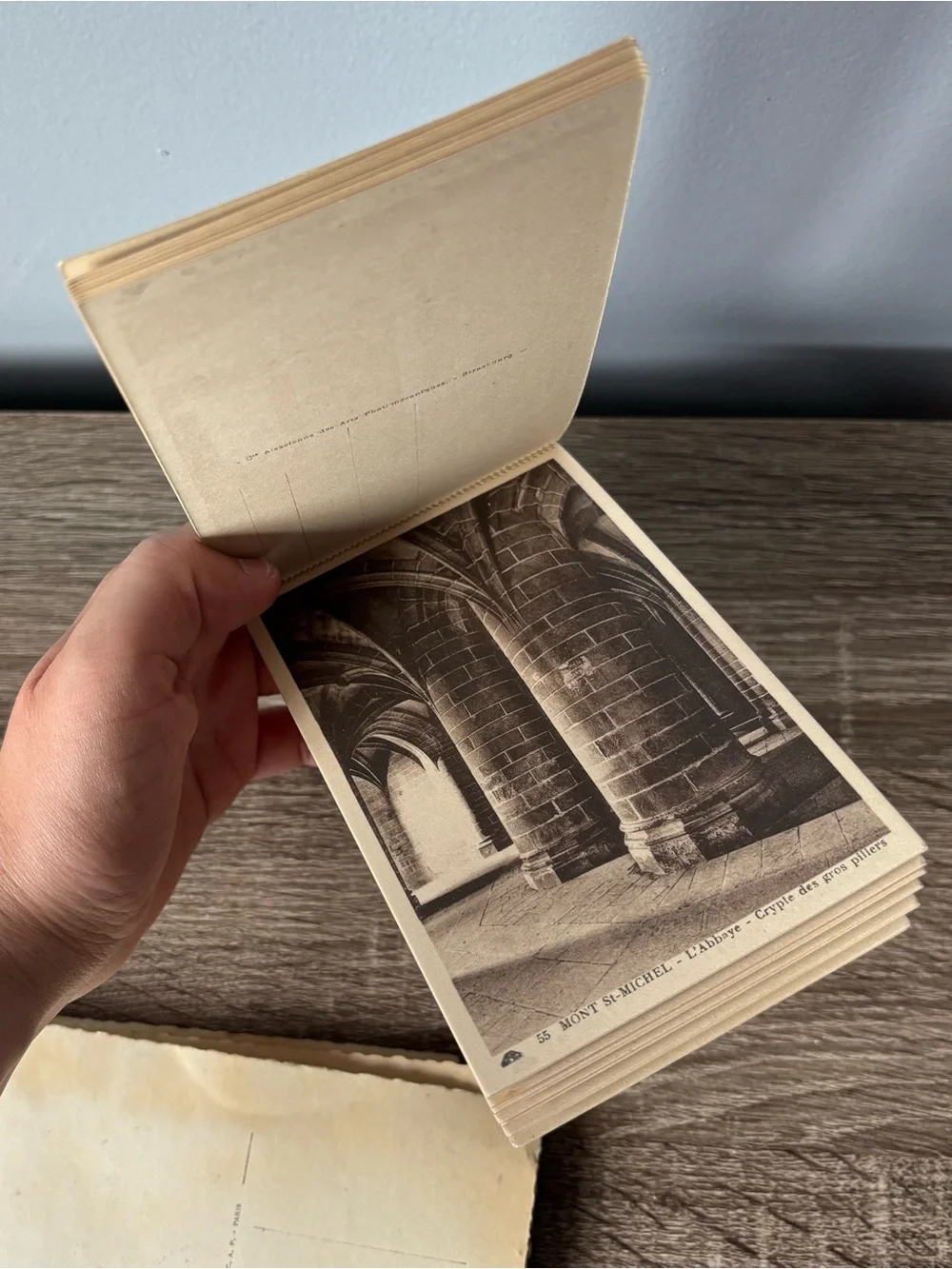 LOT Le Mont Saint Michel France Postcards vintage souvenir sepia